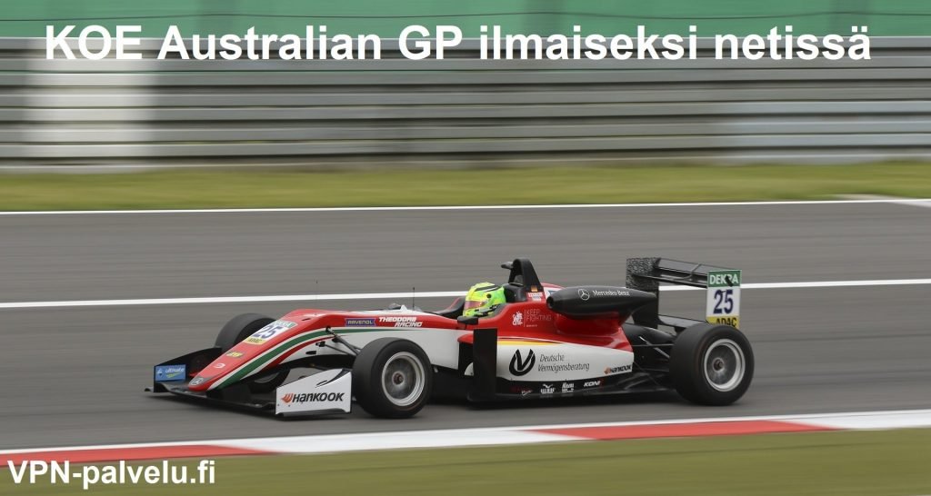 Australian GP ilmaiseksi netissä
