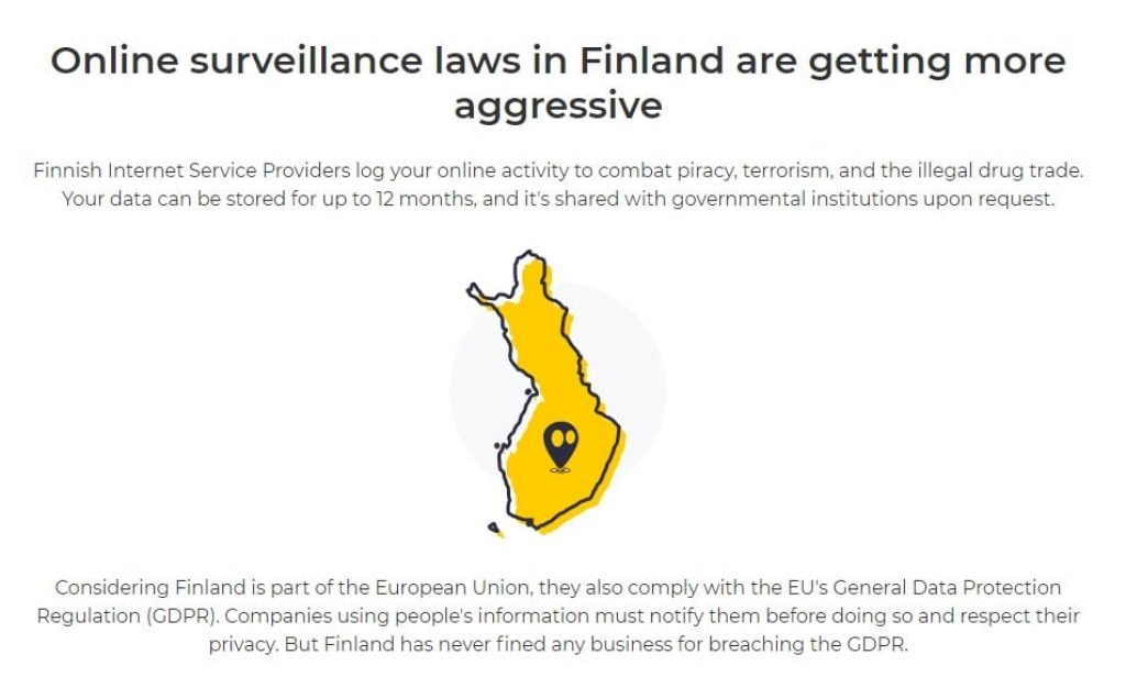 Suomessa palveluntarjoajat keräävät tietoa netin käyttäjistä