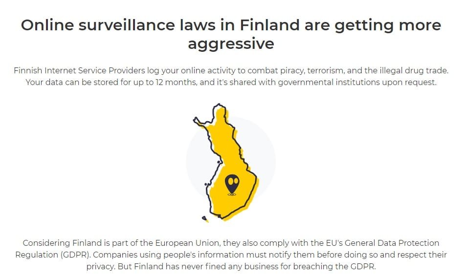 Suomessa palveluntarjoajat keräävät tietoa netin käyttäjistä